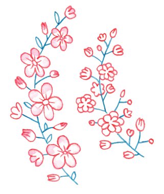 suluboya çiçek çelenk