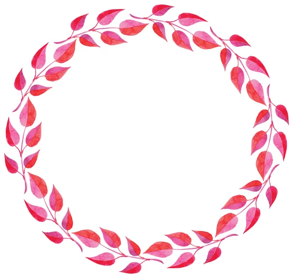Marco floral redondo — Vector de stock