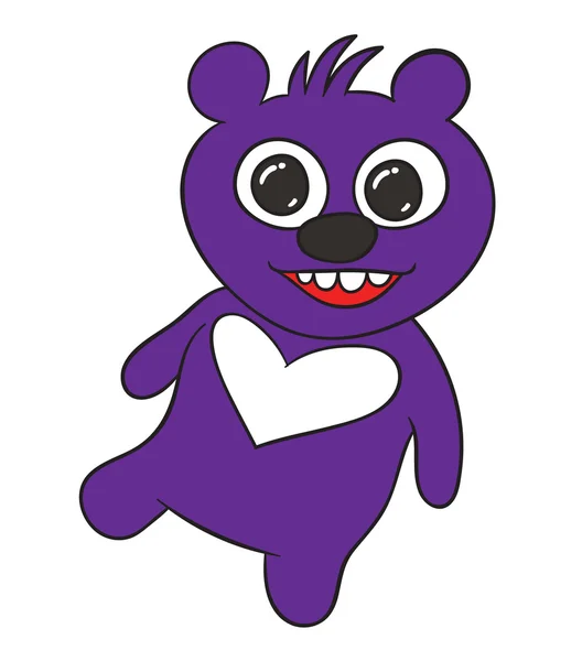 Gelukkig teddy bear — Stockvector