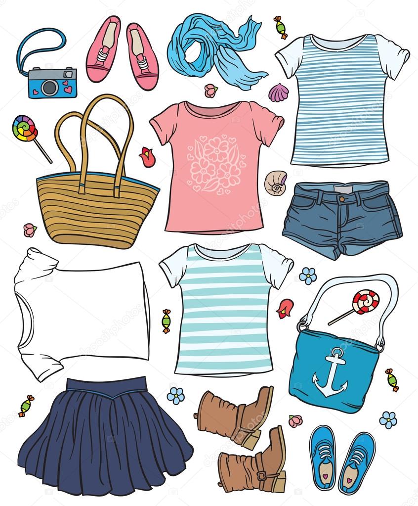 Verano Prendas Y Accesorios En Ingles Ropa De Verano De La Mujer Y - Main Image