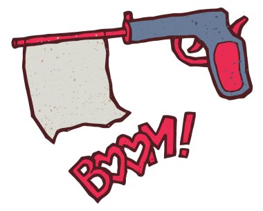 bayrak silah tabanca