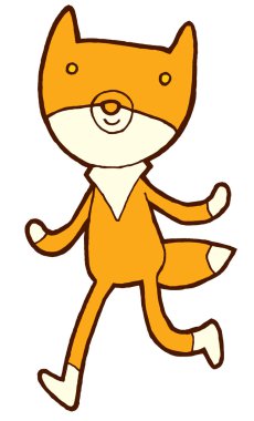 Kırmızı çalışan fox 