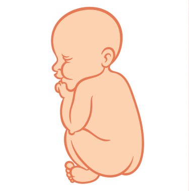 Yeni doğan küçük uyuyan bebek