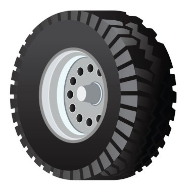 Araba tekerlek illüstrasyon