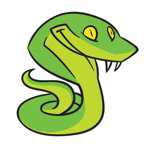 Snake with a smile — Stock Vector