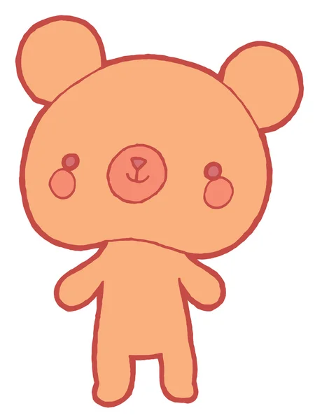 Urso bonito dos desenhos animados — Vetor de Stock