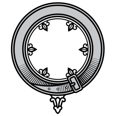 eski deri kemer tokası ile