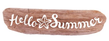 HELLO SUMMER poster clipart