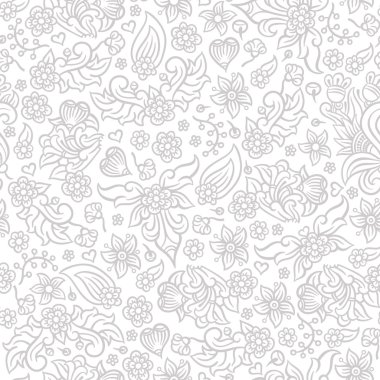 zentangle çiçek ve yaprakları