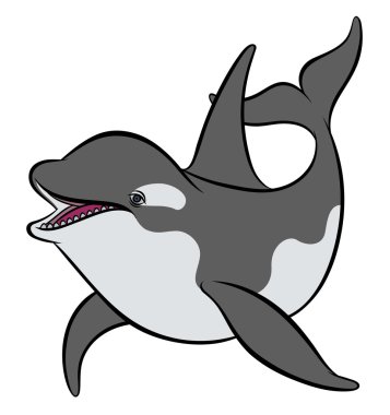 renkli sevimli balina