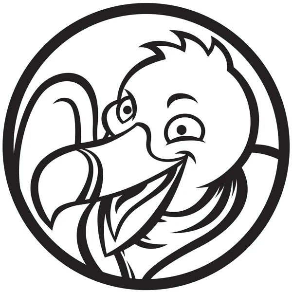 Mascote gaivota alegre — Vetor de Stock