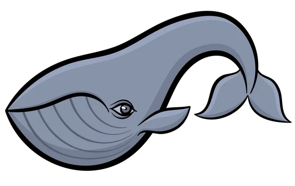 Elle çizilmiş balina — Stok Vektör