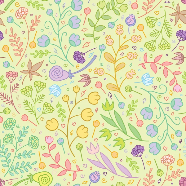 Цветные летние цветы — стоковый вектор