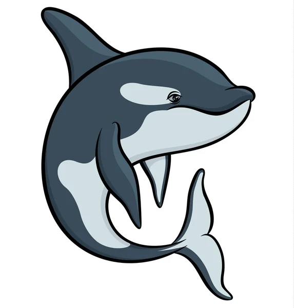 Orque sauvage colorée — Image vectorielle