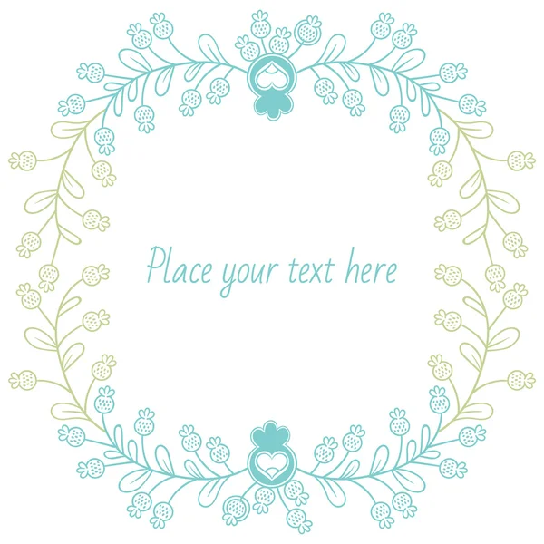 Floral frame vector — Stockvector