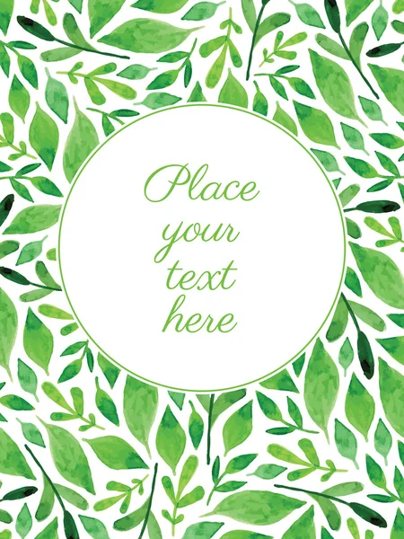 Suluboya çiçekli kart