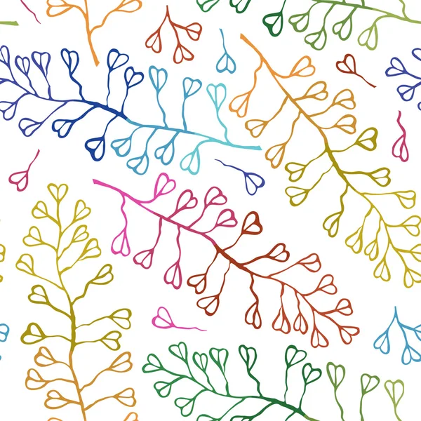 Branches colorées de plantes — Image vectorielle