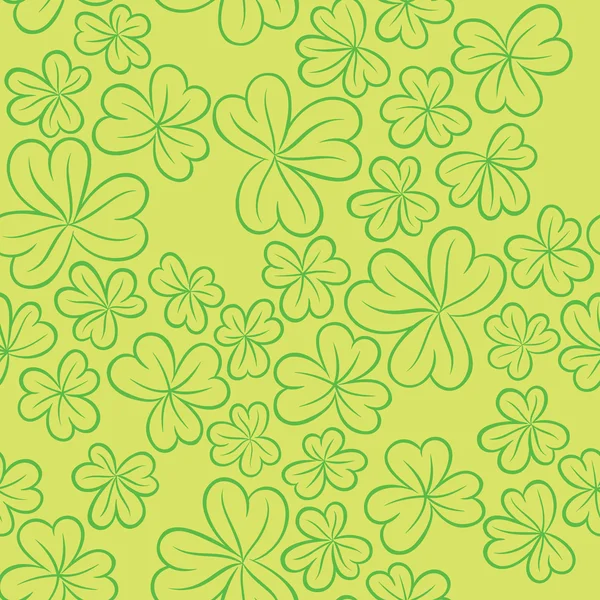 Grüne Kleeblätter — Stockvektor