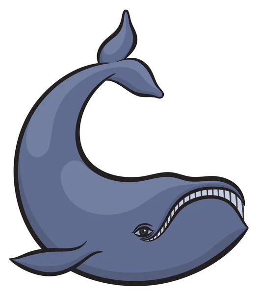 手画的鲸鱼 — 图库矢量图片