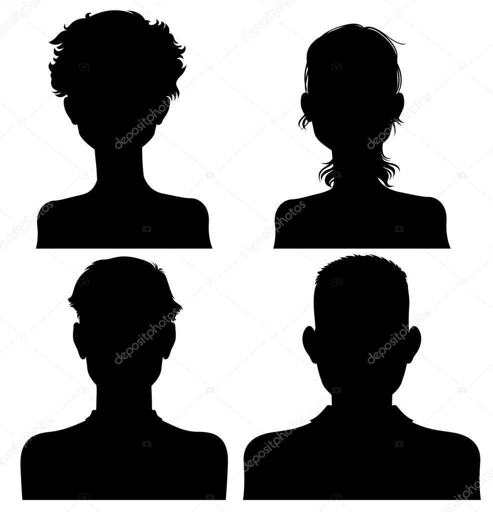 men and women silhouettes