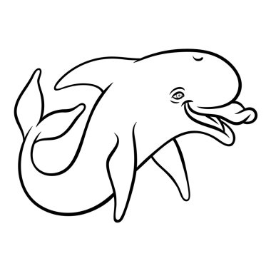 yunus beyaz arkaplanda izole edilmiş