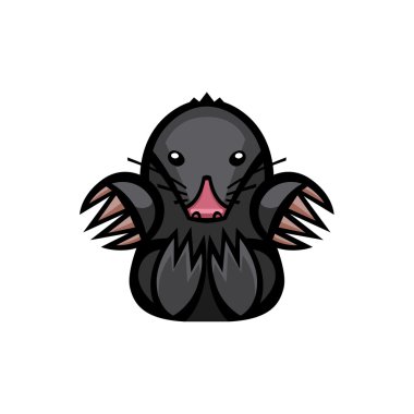 Köstebek zararlı hayvan illüstrasyon