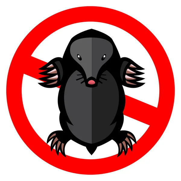 Köstebek zararlı hayvan illüstrasyon