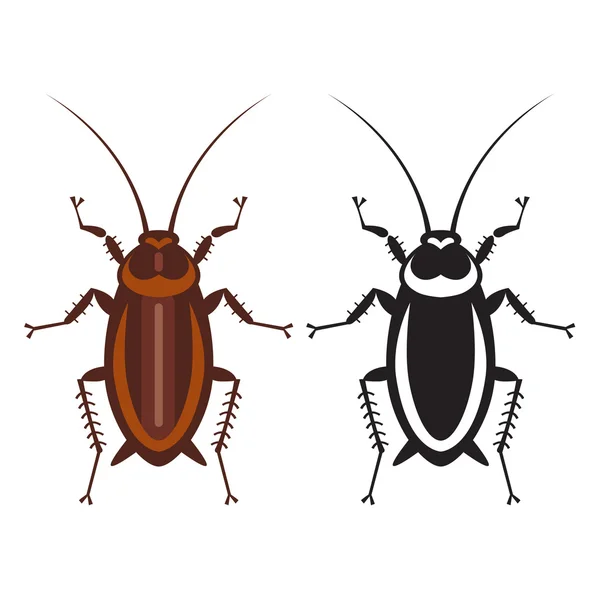 Cockroach in pure style — Stock Vector