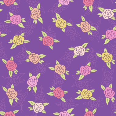 Kusursuz çiçek desenli arkaplan