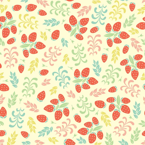 Fond de motif floral sans couture — Image vectorielle