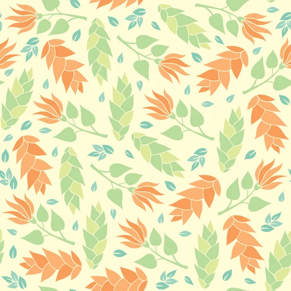 Seamless floral pattern background — Stock Vector