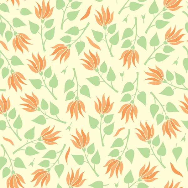 Nahtlose Floral Pattern Hintergrund — Stockvektor