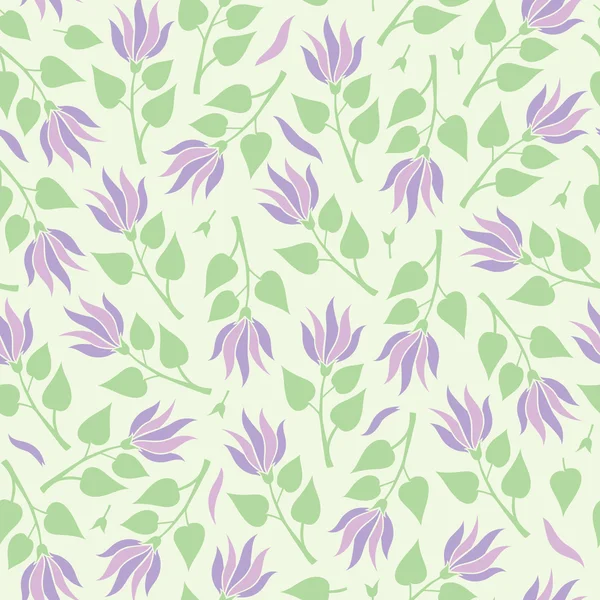 Fondo de patrón floral sin costuras — Vector de stock