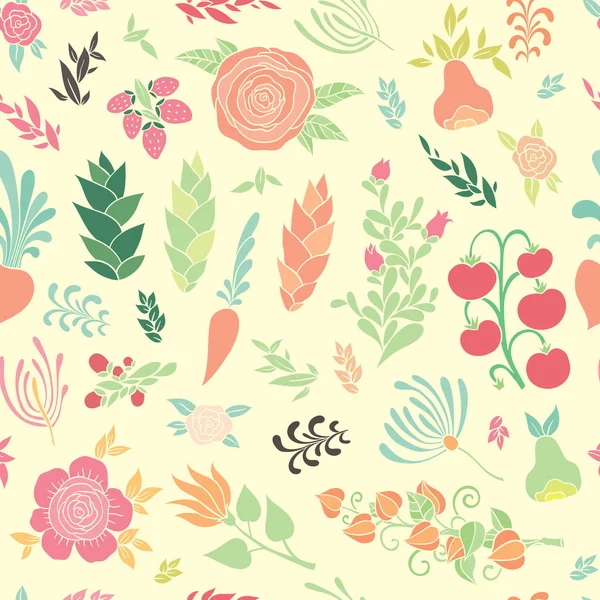 Seamless floral pattern background — Stock Vector