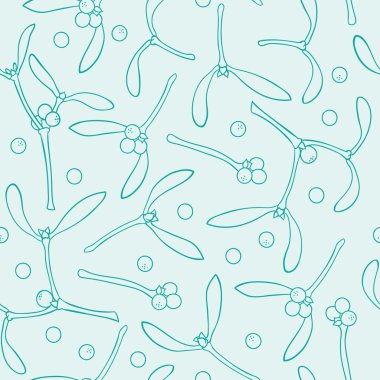 Mistletoes seamless modeli