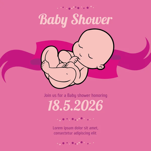 Newborn little baby — Stock Vector