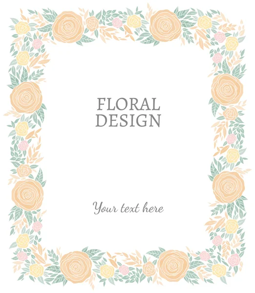 Floral vignettes or borders — Stock Vector