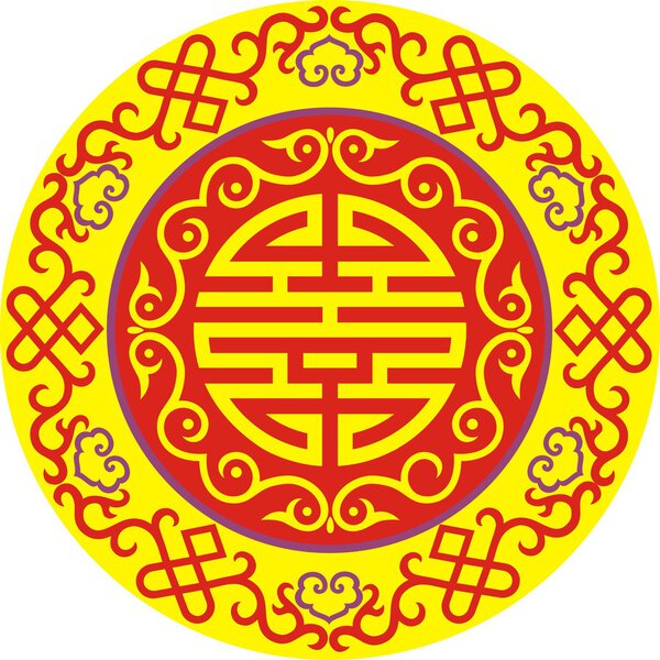 векторный, восточный китайский орнамент, азиатский традиционный узор, цветочный винтажный элемент, срезанный силуэт, орнамент центральной Азии, аппликационная работа, монгольский орнамент
