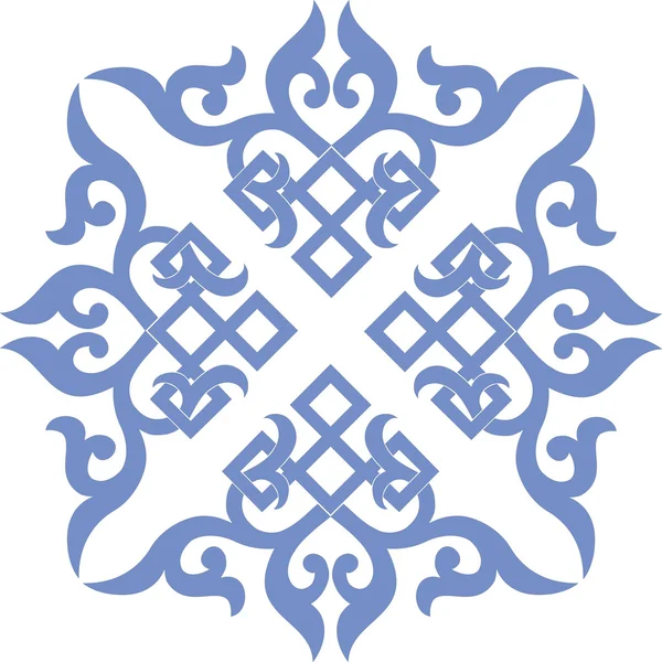 vektör oryantal Çince süsleme, Asya geleneksel desen, çiçek vintage öğesi, siluet, vektör süsleme Orta Asya, aplike iş, t-shirt, Moğol süsleme için kesmek