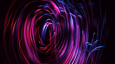 Fütürist dijital sanat eseri. Parlak hareket çizgileri ve ışık izleri