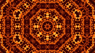 Eş merkezli elementlerle efsanevi kaleydoskop arkaplanı