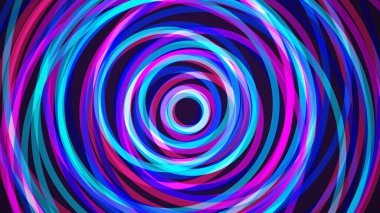 Soyut kesişen pembe mavi kenar çizgileri koyu arkaplan üzerinde