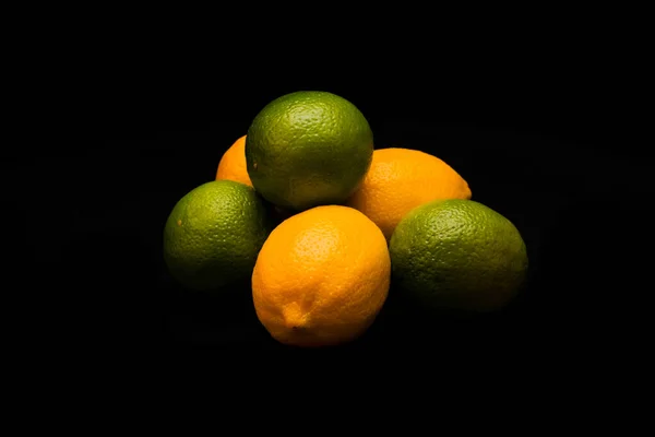Лимон Лимонный Плод Темном Фоне — стоковое фото