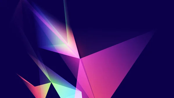 Creative Abstract Dynamic Lowpoly Concept Art Colourful Gradient Shapes — Stock Photo, Image