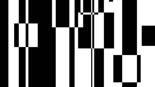 Fond Géométrique Noir Blanc Minimaliste Avec Rectangles Lignes — Photo
