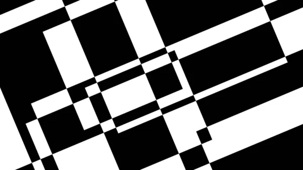 Dynamic Minimalistic Black White Geometric Background Rotated Rectangular Shapes — Stock Photo, Image