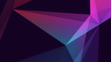 Etkileşen çokgen şekillerle dinamik geometrik arkaplan