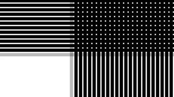Streszczenie Czarno Białe Geometryczne Tło Liniami Pionowymi Poziomymi — Zdjęcie stockowe