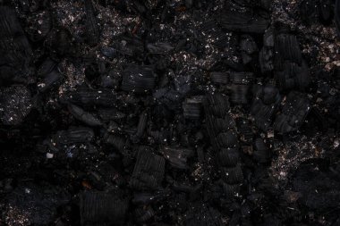 Kömür dokusu arka planı. Üst görünüm