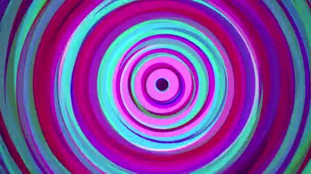 緑とピンクの円のループアニメーションとダイナミック背景 — ストック動画